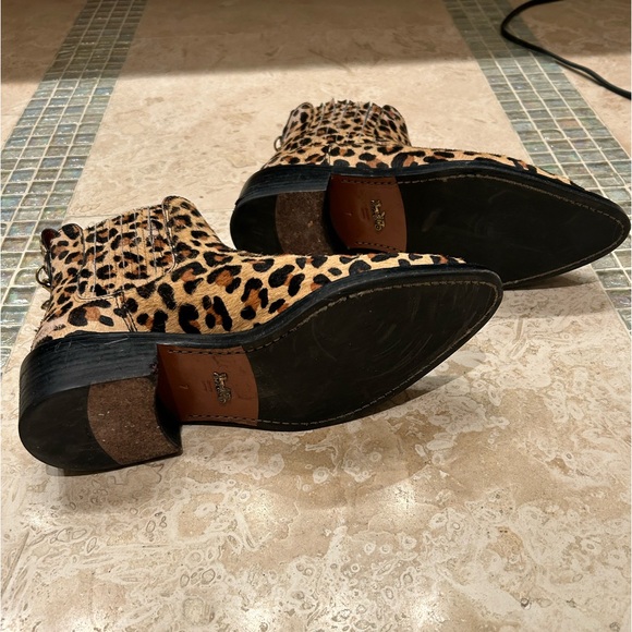 Coach Cowhide Leopard Print Booties - Picture 6 of 6